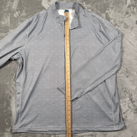 1764 Quarter Zip Pullover Mens XXL Light Blue Performance Golf Mock Neck - Picture 5 of 9